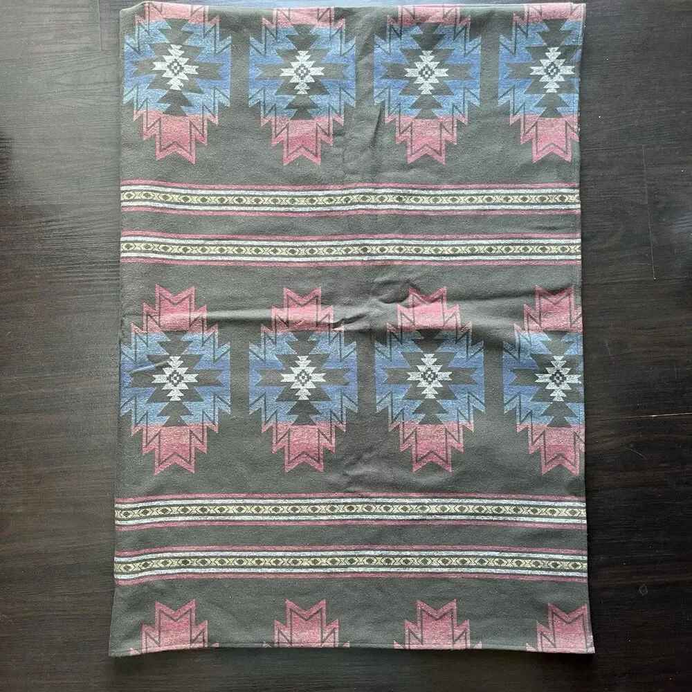 Faherty x Doug Good Feather Adirondack Blanket 52x72 Woven Organic Cotton Beach